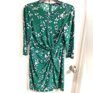 EUC Chaps Petite front twist dress, PL
